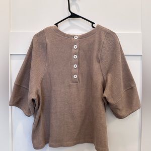 Madewell Taupe Blouse
